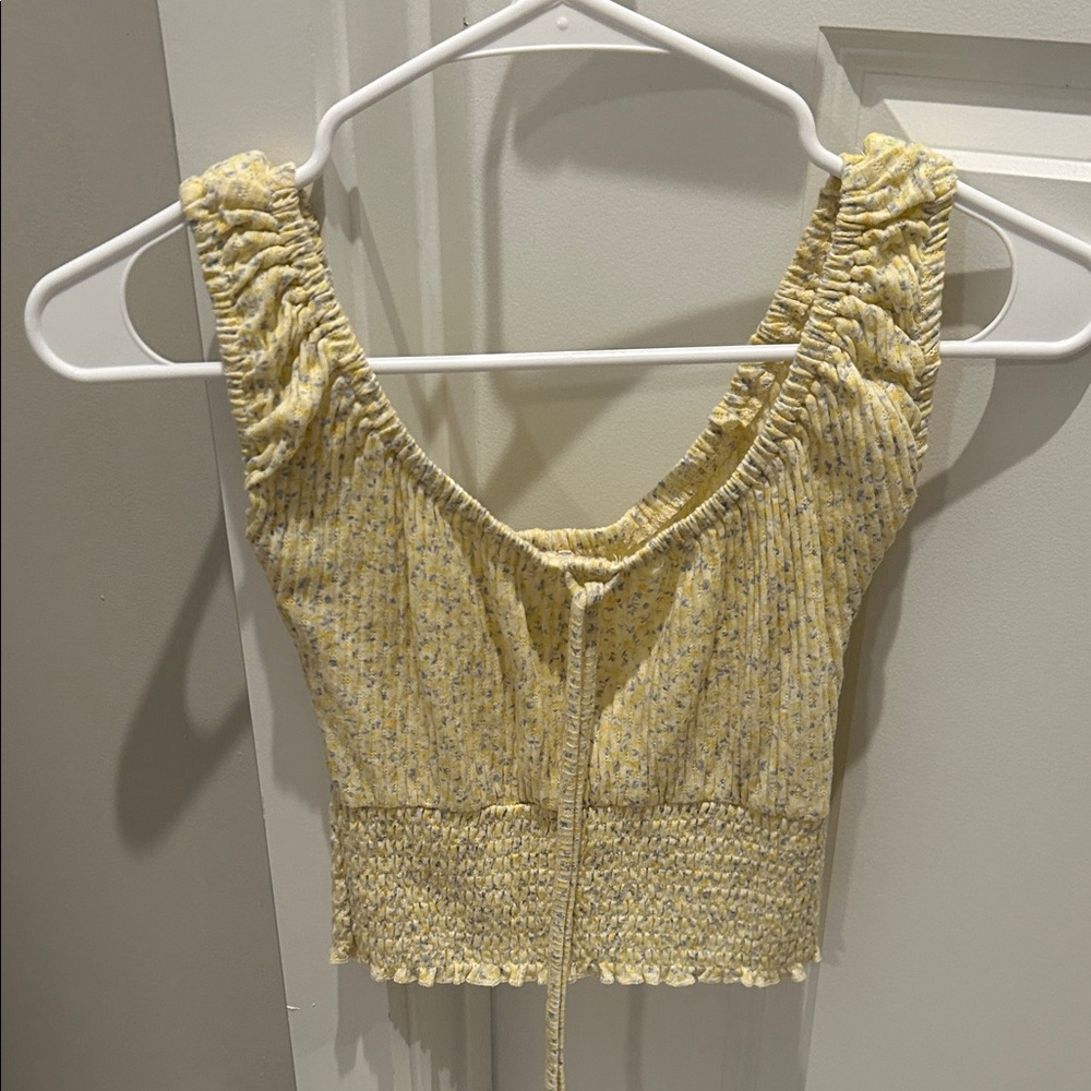 Cotton On Yellow Floral Crop Top
